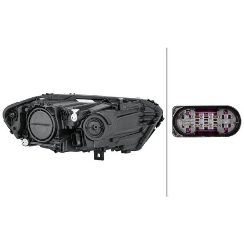 HELLA Hauptscheinwerfer 1LG 015 091-031 für MERCEDES-BENZ, links