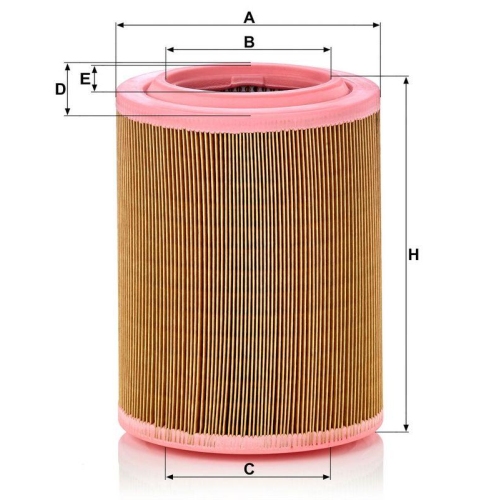 Luftfilter MANN-FILTER C 18 003 f&uuml;r FIAT