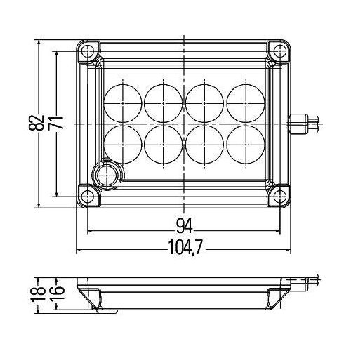 HELLA Innenraumleuchte 2JA 012 557-001 für SOMMER FELDBINDER, Innenraum