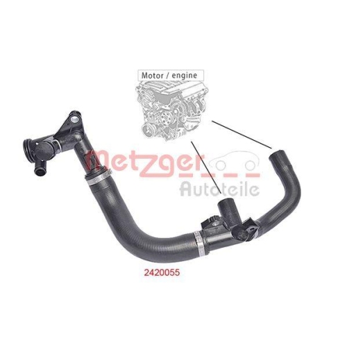 K&uuml;hlerschlauch METZGER 2420055 f&uuml;r FORD