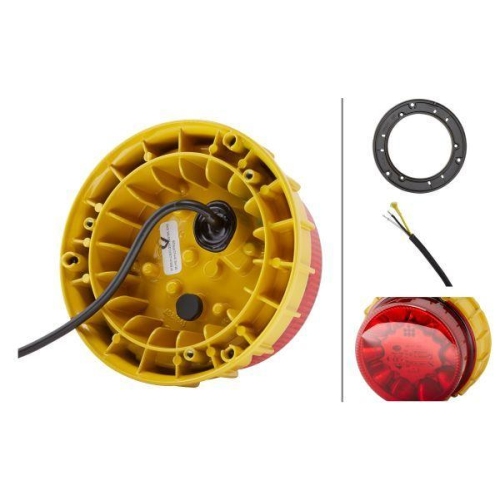 HELLA Blitz-Kennleuchte 2XD 011 557-021 K-LED 2.0 für LIEBHERR