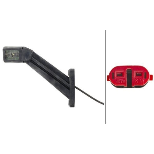 HELLA Umrissleuchte 2XS 011 744-201 f&uuml;r, rechts, seitlicher Anbau