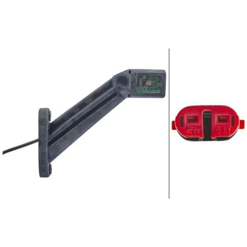 HELLA Umrissleuchte 2XS 011 744-211 f&uuml;r, links, seitlicher Anbau