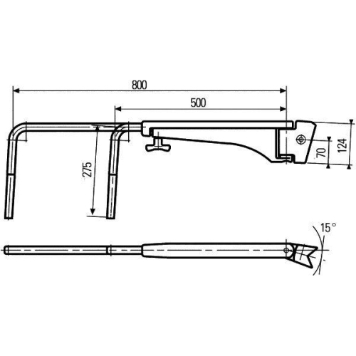 HELLA Halter, Außenspiegel 8HG 501 257-042 für CASE IH MASSEY FERGUSON FENDT