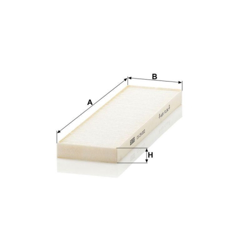 Filter, Innenraumluft MANN-FILTER CU 29 002-2 f&uuml;r HYUNDAI