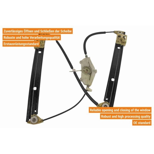VAICO Fensterheber links und rechts elektrisch vorne V10-2233 + V10-2234 f&uuml;r VW