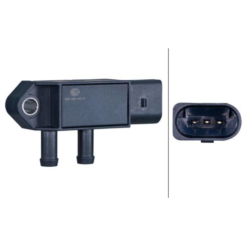 HELLA Sensor, Abgasdruck 6PP 009 409-161 f&uuml;r AUDI SEAT SKODA VW