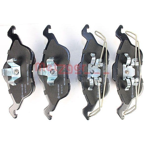 Bremsbelagsatz, Scheibenbremse METZGER 1170038 f&uuml;r FORD, Vorderachse