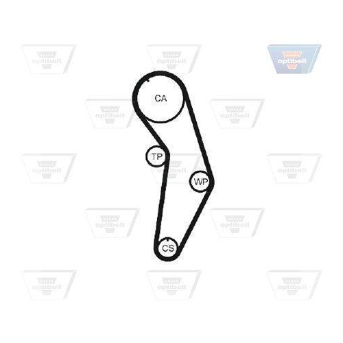 Zahnriemensatz OPTIBELT KT 1133 Optibelt-ZRK KIT f&uuml;r AUDI SEAT SKODA VW