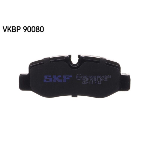 Bremsbelagsatz, Scheibenbremse SKF VKBP 90080 f&uuml;r MERCEDES-BENZ, Hinterachse