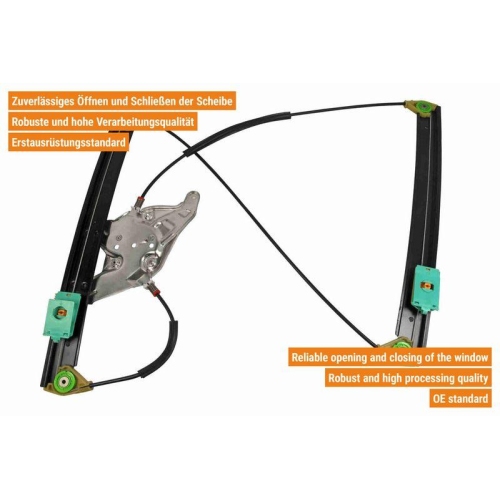 VAICO Fensterheber links und rechts elektrisch vorne V10-6193 + V10-6194 f&uuml;r VW