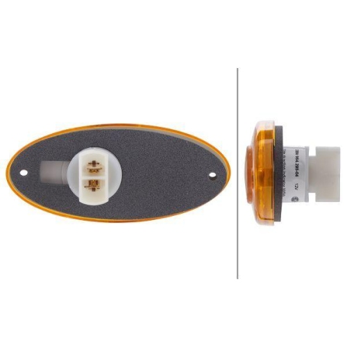 HELLA Zusatzblinkleuchte 2BM 964 295-041 f&uuml;r AMAZONE, seitlicher Anbau