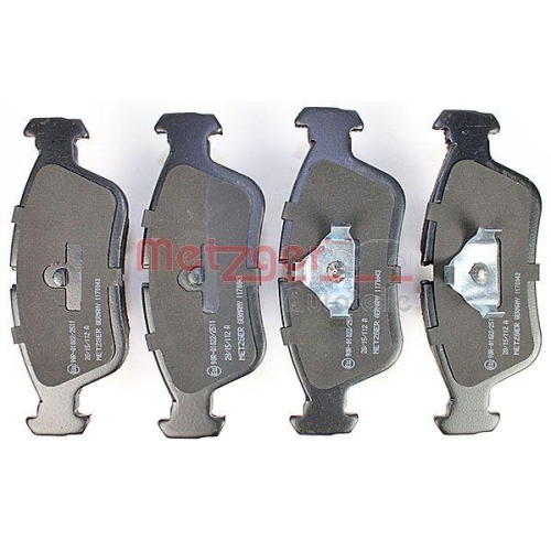 Bremsbelagsatz, Scheibenbremse METZGER 1170043 f&uuml;r BMW, Vorderachse
