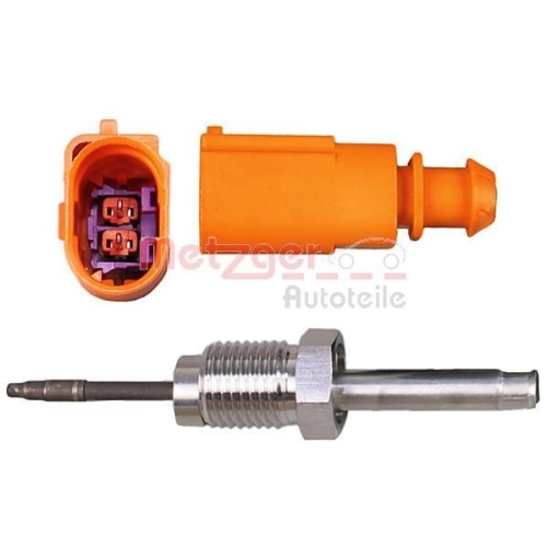 Sensor, Abgastemperatur METZGER 0894594 für AUDI SEAT SKODA VW, nach Katalysator