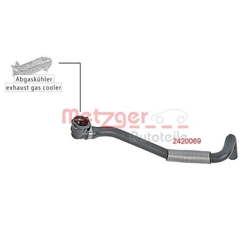 K&uuml;hlerschlauch METZGER 2420069 f&uuml;r FORD
