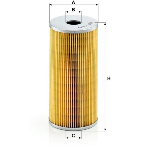 Filter, Arbeitshydraulik MANN-FILTER H 1060 n f&uuml;r AUW&Auml;RTER BUESSING DAF FORD MWM