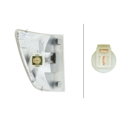 HELLA Blinkleuchte 2BA 007 016-031 f&uuml;r DAF MERCEDES-BENZ HYMER, vorne links