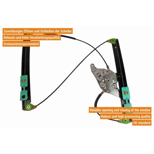 VAICO Fensterheber links und rechts elektrisch vorne V10-6194 + V10-6193 f&uuml;r VW