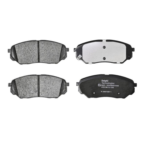 DELPHI LP3186 Bremsbelagsatz, Scheibenbremse f&uuml;r HYUNDAI KIA, Vorderachse