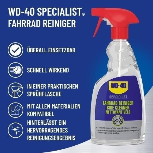 WD-40 Bike Fahrradpflegeset Kettenspray Allwetter & Reinigerl & Kettenreiniger