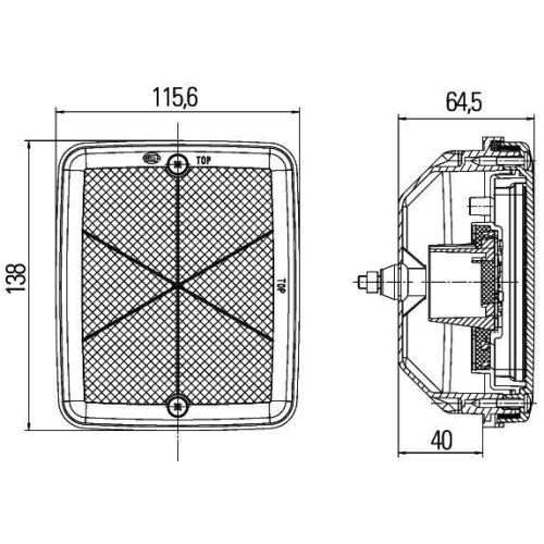 HELLA Bremsleuchte 2DA 013 236-231 f&uuml;r