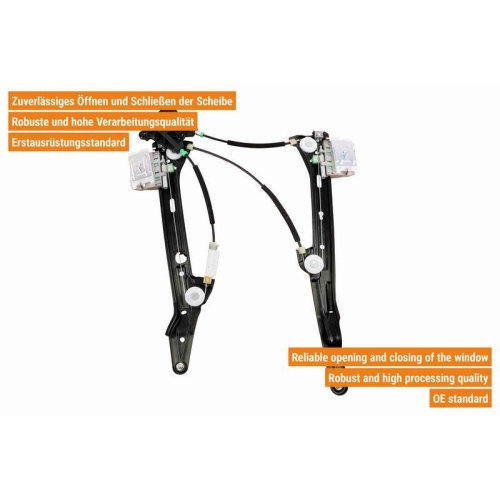 Fensterheber VAICO V10-7348 Original VAICO Qualität für AUDI, hinten rechts