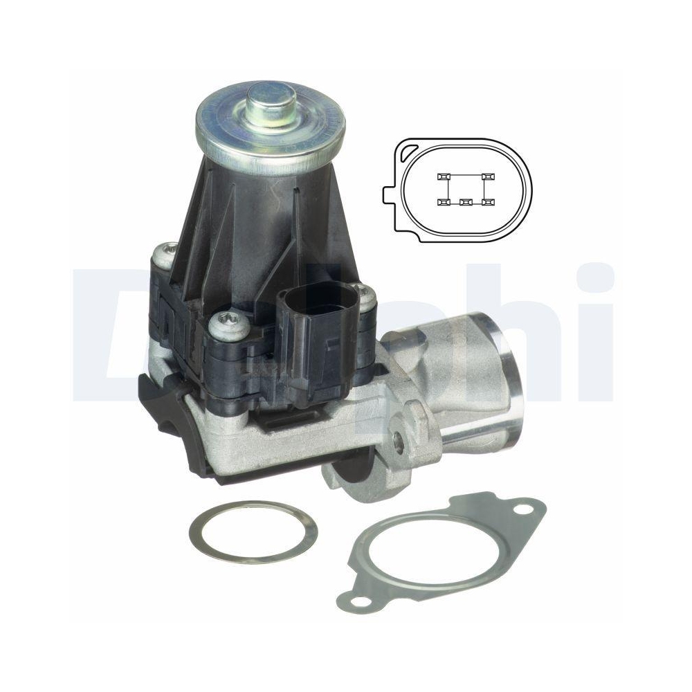 DELPHI EG10443-12B1 AGR-Ventil f&uuml;r ALFA ROMEO FIAT LANCIA OPEL VAUXHALL