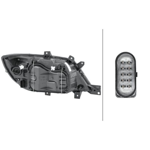 HELLA Hauptscheinwerfer 1EH 246 047-211 für MERCEDES-BENZ, links