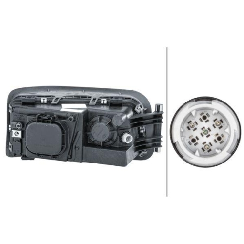 HELLA Hauptscheinwerfer 1EH 354 984-011 für MAN, links