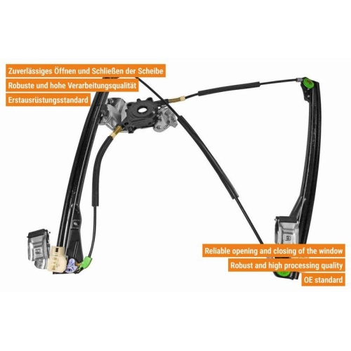VAICO Fensterheber links und rechts elektrisch vorne , 4 -t&uuml;rer V10-6312 + V10-6313 f&uuml;r VW