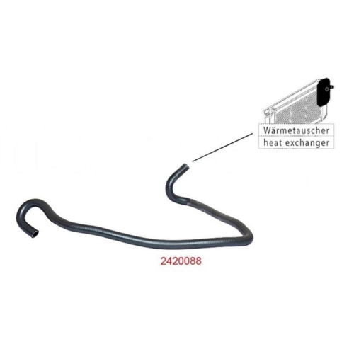 METZGER K&uuml;hlerschlauch 2420088 f&uuml;r OPEL GENERAL MOTORS