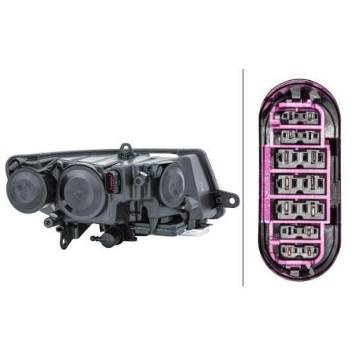 HELLA Hauptscheinwerfer 1ZS 247 047-331 f&uuml;r SKODA, links