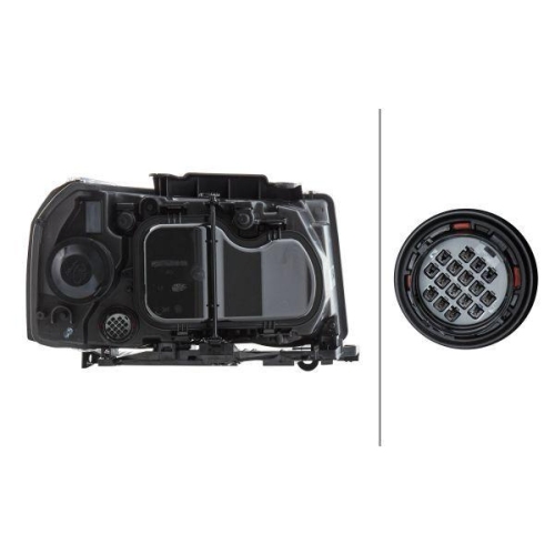 HELLA Hauptscheinwerfer 1EJ 354 813-151 f&uuml;r LAND ROVER, links