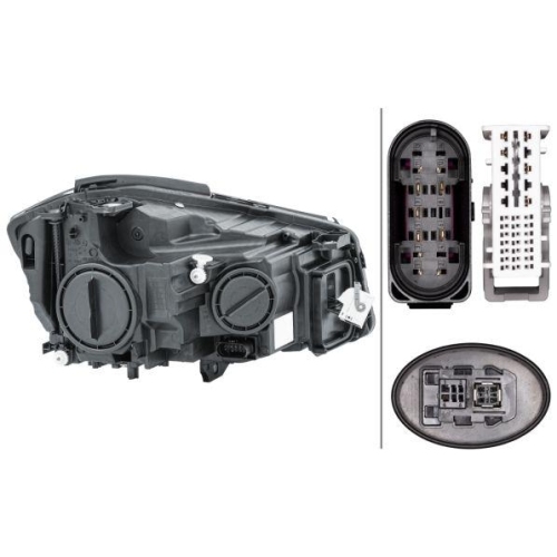 HELLA Hauptscheinwerfer 1EX 010 818-351 für MERCEDES-BENZ, links