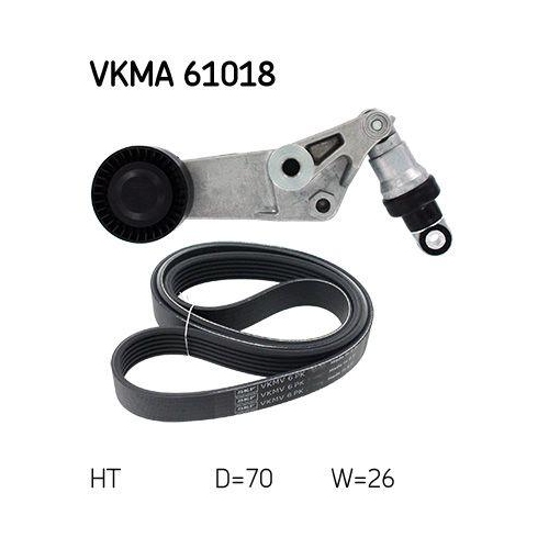 Keilrippenriemensatz SKF VKMA 61018 f&uuml;r HONDA MITSUBISHI NISSAN TOYOTA