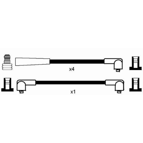 Z&uuml;ndleitungssatz NGK 0759 f&uuml;r, f&uuml;r Fahrzeuge mit Z&uuml;ndverteiler