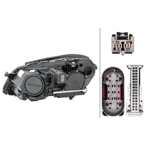 HELLA Hauptscheinwerfer 1LX 011 066-641 f&uuml;r MERCEDES-BENZ, rechts