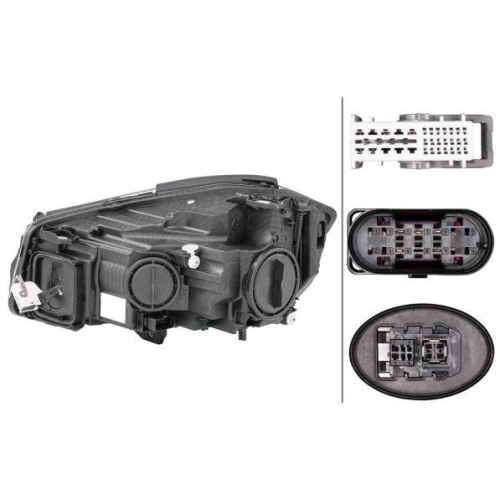 HELLA Hauptscheinwerfer 1EX 010 818-361 für MERCEDES-BENZ, rechts