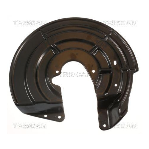 Spritzblech, Bremsscheibe TRISCAN 8125 38201 f&uuml;r PEUGEOT, Hinterachse links