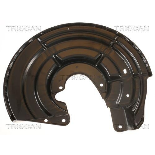 Spritzblech, Bremsscheibe TRISCAN 8125 38202 f&uuml;r PEUGEOT, Hinterachse rechts