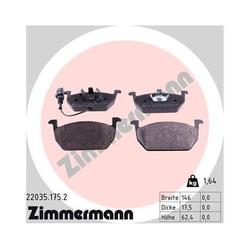 Bremsscheibe ZIMMERMANN 600.3251.20 COAT Z f&uuml;r VAG, Vorderachse