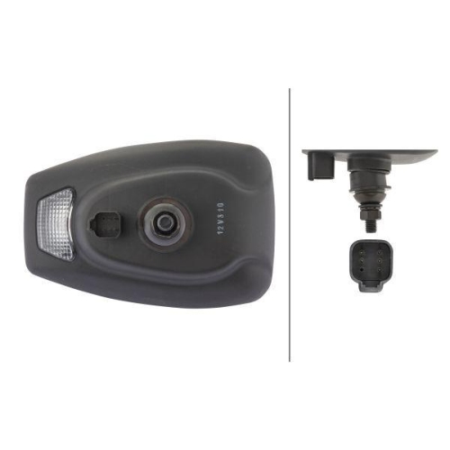 HELLA Hauptscheinwerfer 1EE 996 174-211 für AEBI KOMATSU YANMAR MERLO, links