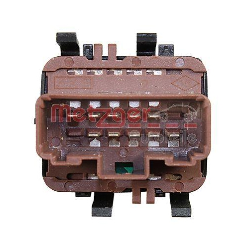 Schalter, Fensterheber METZGER 0916553 für RENAULT, fahrerseitig, vorne