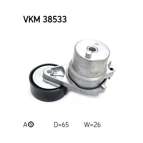 Riemenspanner, Keilrippenriemen SKF VKM 38533 f&uuml;r MERCEDES-BENZ, mitte
