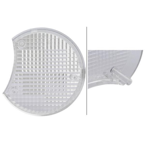 HELLA Lichtscheibe, Blinkleuchte 9EL 990 354-021 für BOMAG FENDT CATERPILLAR