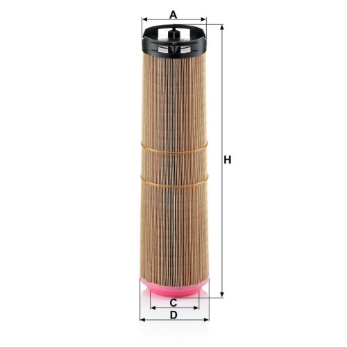 Luftfilter MANN-FILTER C 12 178/2 f&uuml;r MERCEDES-BENZ