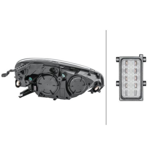 HELLA Hauptscheinwerfer 1EH 354 811-051 für OPEL, links