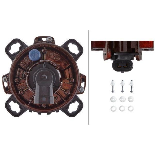 HELLA Hauptscheinwerfer 1BL 247 042-001 für IVECO RENAULT SCANIA CLAAS, links