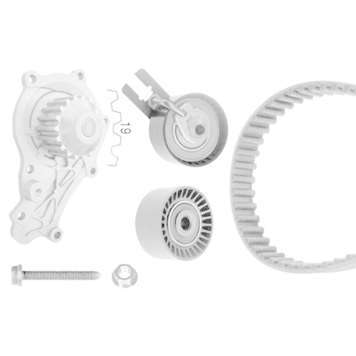 Wasserpumpe + Zahnriemensatz BOSCH 1 987 948 721 für CITROËN FIAT FORD PEUGEOT
