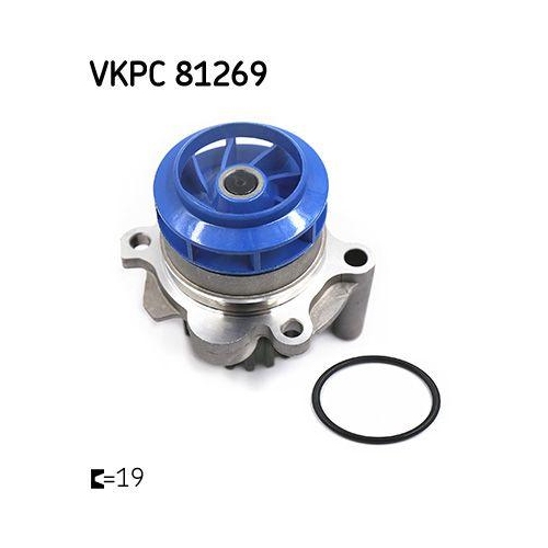 Wasserpumpe, Motork&uuml;hlung SKF VKPC 81269 f&uuml;r AUDI SEAT SKODA VW